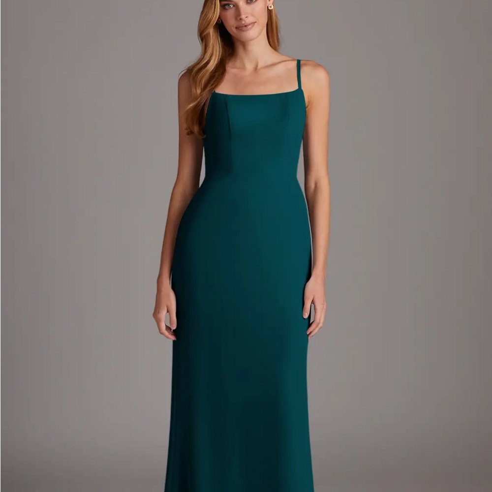Azazie Tayla - Pine Green, Custom Size